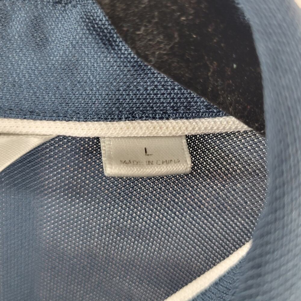 Travis Mathew Blue Polo Shirt Short Sleeve Size Large - Picture 5 of 6